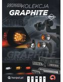 Intermitente lateral LED LKD 2589 GRAPHITE con brazo largo flexible 12/24V IP68 E9 Categoría 5