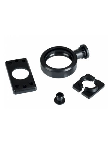 Soportes para Intermitente lateral LED ahumado LKD 2590 GRAPHITE con brazo corto 12/24V IP68 E9
