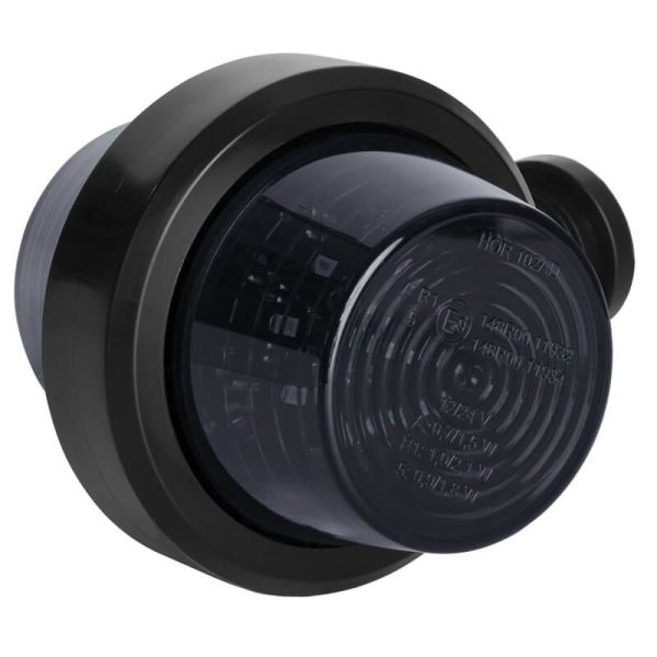 Indicador lateral LED fumê LKD 2590 GRAFITE com braço curto 12/24V IP68 E9