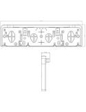 Medidas Portamatrículas con iluminación LED FT-264 LED universal con homologación R148 L E9