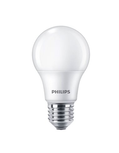 Pack 3 bombillas LED E27 8W equivalente a 60W A60, 180º, 6500K 806Lm, cristal opaco