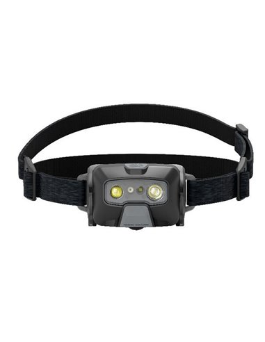 Frontal LED HF6R CORE ultra ligera 800Lm alcance 160m Li-iON 2000 mAh, 7.4V IP68 Negro
