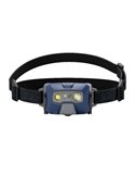 Frontal LED HF6R CORE 800Lm 160m batería Li-iON 2000 mAh, 7.4V sumergible IP68 Azul