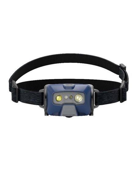 Frontal LED HF6R CORE 800Lm 160m batería Li-iON 2000 mAh, 7.4V sumergible IP68 Azul