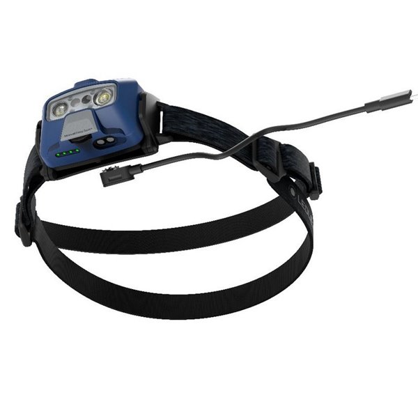 Farol LED HF6R CORE 800Lm 160m Li-ion bateria 2000 mAh, 7,4V submersível IP68 Azul