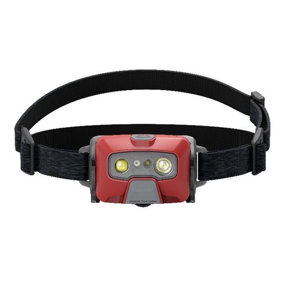 Lampe frontale LED HF6R CORE 800Lm portée 160m, charge magnétique Li-ion 2000 mAh, 7,4V IP68 Rouge
