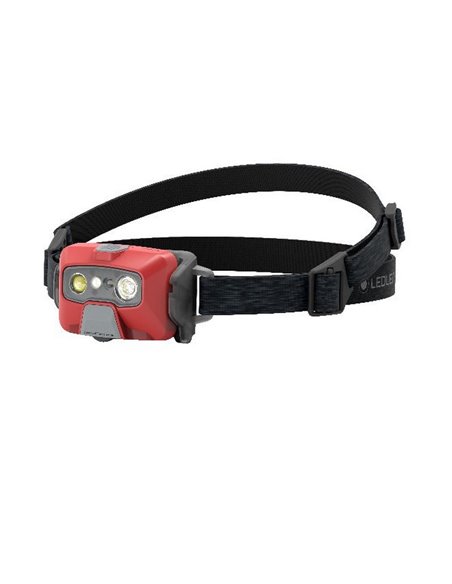 Farol LED HF6R CORE 800Lm alcance 160m, carregamento magnético Li-ion 2000 mAh, 7,4V IP68 Vermelho