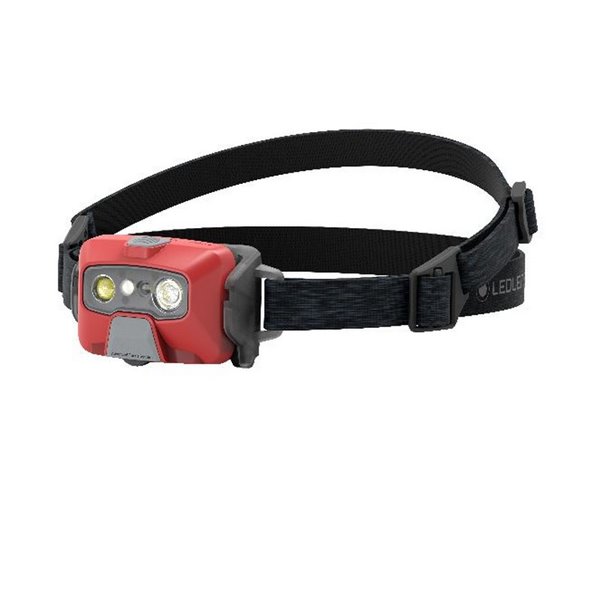 Linterna frontal LED HF6R CORE 800Lm alcance 160m, carga magnética Li-iON 2000 mAh, 7.4V IP68 Rojo