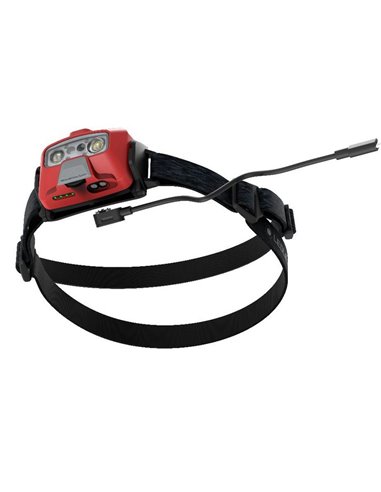 Farol LED HF6R CORE 800Lm alcance 160m, carregamento magnético Li-ion 2000 mAh, 7,4V IP68 Vermelho