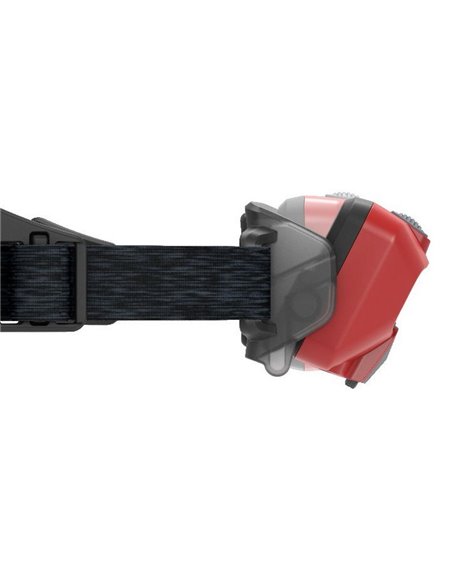 Linterna frontal LED HF6R CORE 800Lm alcance 160m, carga magnética Li-iON 2000 mAh, 7.4V IP68 Rojo