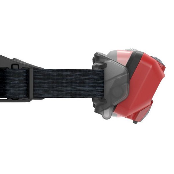 Linterna frontal LED HF6R CORE 800Lm alcance 160m, carga magnética Li-iON 2000 mAh, 7.4V IP68 Rojo