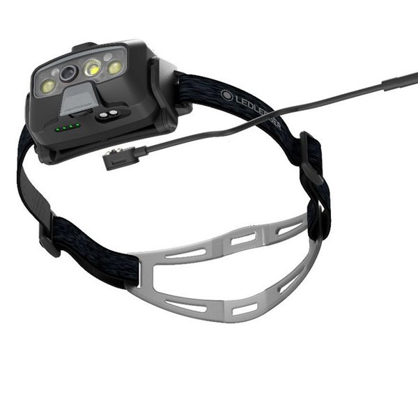 Frontal LED HF8R CORE 1600Lm 210m alcance, enfoque automático, recargable 3700 mAh IP68 Negro 