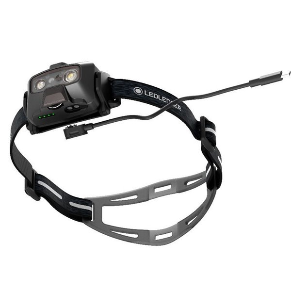 Frontal LED HF6R SIGNATURE 3 niveles de brillo, 1000Lm 170m Li-iON 2000 mAh, 3.7V IP68 Negro  