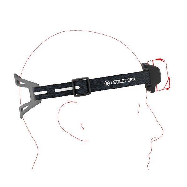 Frontal LED HF6R SIGNATURE 3 niveles de brillo, 1000Lm 170m Li-iON 2000 mAh, 3.7V IP68 Negro  