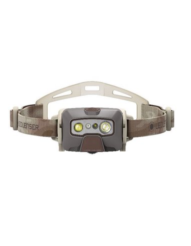 Linterna frontal LED HF6R SIGNATURE 170m 1000Lm ultra ligera, Li-iON 2000 mAh, 3.7V IP68 Camuflaje