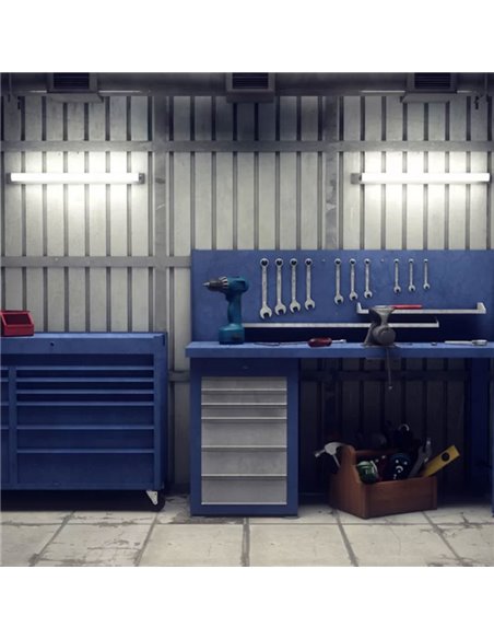 Pantalla estanca LED 60cm 17W 3000Lm 1550Lm, ProjectLine, IP65 IK06