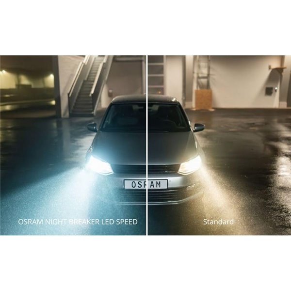 Bombilla LED H7 homologada NIGHT BREAKER LED SPEED H7 450, +450%, 64210DWNBSP-2HB, ALCANCE 240M, 6000K, sin transformador, Pack