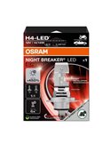 Bombilla LED H4 Homologada NIGHT BREAKER LED SPEED H4 450, +450%, 64193DWNBSP-1HB, alcance 240m, 6000K