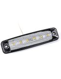 Barra LED de gálibo FT-079 12–24V compacta – Blanca / Ámbar / Roja E9 R10 A R1 SM1