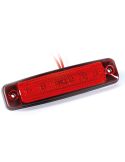 Barre de feux de gabarit à LED compacte FT-079 12–24 V – Blanc / Ambre / Rouge E9 R10 A R1 SM1 Fristom