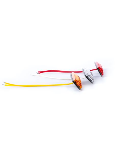 Lateral Barra LED de gálibo FT-079 12–24V compacta – Blanca / Ámbar / Roja E9 R10 A R1 SM1