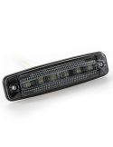 Luz de LED FT-079 DARK 12–36V com lente escura e base de borracha – Branco / Âmbar / Vermelho