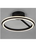 Plafón de techo LED Ø45cm AMADOR 34W 4000lm,regulable DIP SWITCH 2300+3000+4000K IP20 Negro