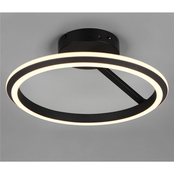 Plafón de techo LED Ø45cm AMADOR 34W 4000lm,regulable DIP SWITCH 2300+3000+4000K IP20 Negro