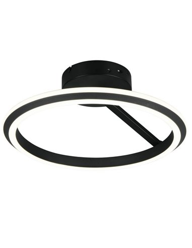 Plafón de techo LED Ø45cm AMADOR 34W 4000lm,regulable DIP SWITCH 2300+3000+4000K IP20 Negro