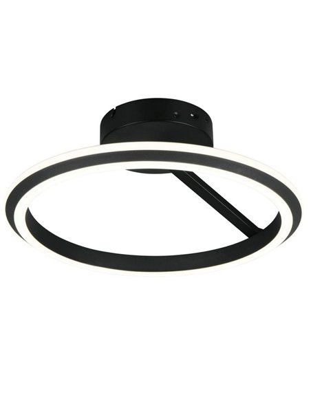 Plafón de techo LED Ø45cm AMADOR 34W 4000lm,regulable DIP SWITCH 2300+3000+4000K IP20 Negro