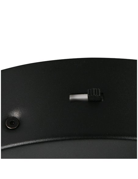 Plafón de techo LED Ø45cm AMADOR 34W 4000lm,regulable DIP SWITCH 2300+3000+4000K IP20 Negro