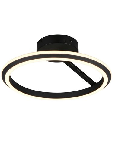 Plafón de techo LED Ø45cm AMADOR 34W 4000lm,regulable DIP SWITCH 2300+3000+4000K IP20 Negro