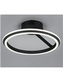 Plafón de techo LED Ø45cm AMADOR 34W 4000lm,regulable DIP SWITCH 2300+3000+4000K IP20 Negro