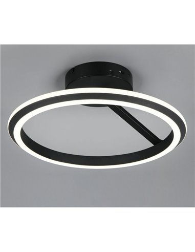 Plafón de techo LED Ø45cm AMADOR 34W 4000lm,regulable DIP SWITCH 2300+3000+4000K IP20 Negro