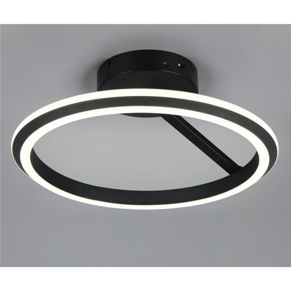 Plafón de techo LED Ø45cm AMADOR 34W 4000lm,regulable DIP SWITCH 2300+3000+4000K IP20 Negro