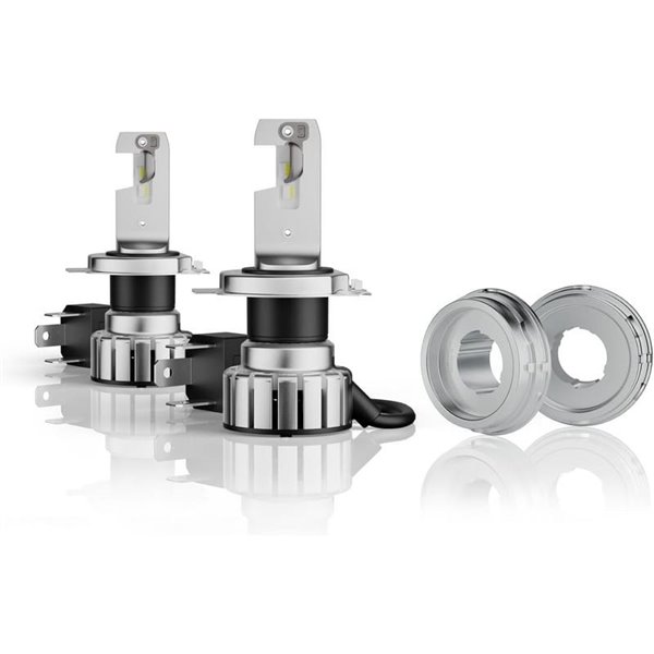 Ampoules LED H4 Vintage homologuées NIGHT BREAKER® LED VINTAGE H4 + R2, +300% 20W 3000K 1650/1000Lm, Pack 2