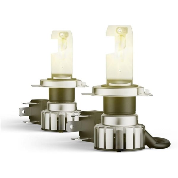 Ampoules LED H4 Vintage homologuées NIGHT BREAKER® LED VINTAGE H4 + R2, +300% 20W 3000K 1650/1000Lm, Pack 2