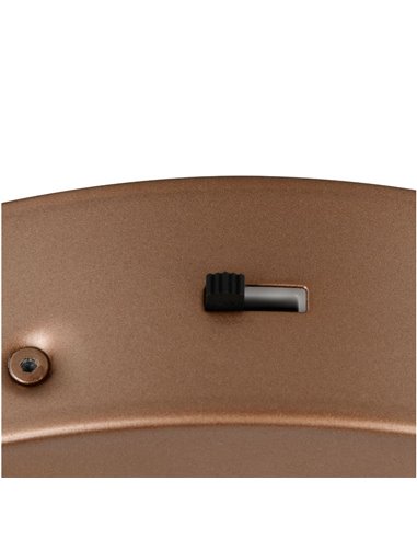 Plafón LED de techo AMADOR  Ø45cm 34W 4000lm,regulable DIP SWITCH 2300+3000+4000K IP20 Marrón