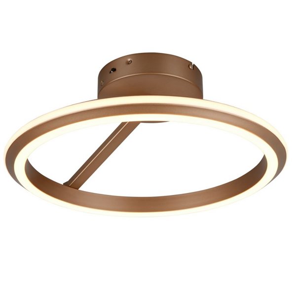 Plafón LED de techo AMADOR  Ø45cm 34W 4000lm,regulable DIP SWITCH 2300+3000+4000K IP20 Marrón