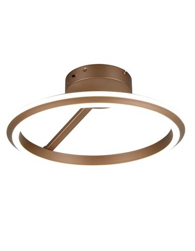 Plafón LED de techo AMADOR  Ø45cm 34W 4000lm,regulable DIP SWITCH 2300+3000+4000K IP20 Marrón