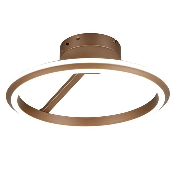 Plafón LED de techo AMADOR  Ø45cm 34W 4000lm,regulable DIP SWITCH 2300+3000+4000K IP20 Marrón