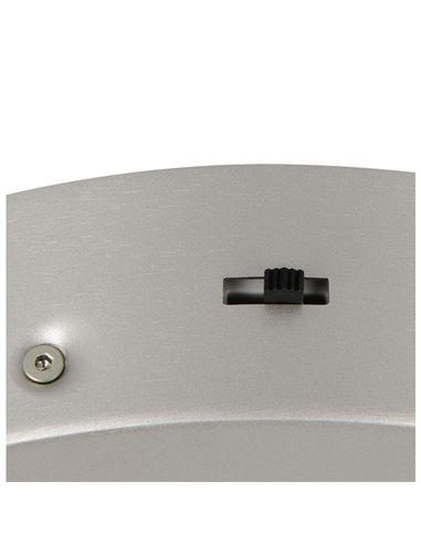 Plafón LED AMADOR  Ø45cm 34W 4000lm,regulable DIP SWITCH 2300+3000+4000K IP20 Níquel