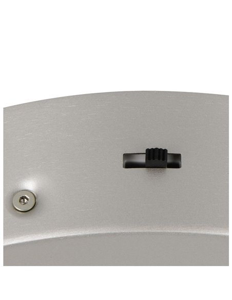 Plafón LED AMADOR  Ø45cm 34W 4000lm,regulable DIP SWITCH 2300+3000+4000K IP20 Níquel
