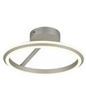 Plafón LED AMADOR  Ø45cm 34W 4000lm,regulable DIP SWITCH 2300+3000+4000K IP20 Níquel