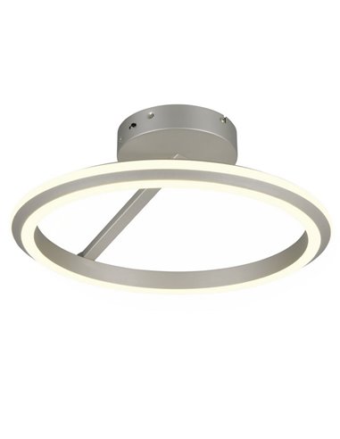 Plafonnier LED AMADOR Ø45cm 34W 4000lm, variateur DIP SWITCH 2300+3000+4000K IP20 Nickel