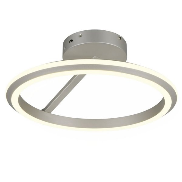 Plafón LED AMADOR  Ø45cm 34W 4000lm,regulable DIP SWITCH 2300+3000+4000K IP20 Níquel