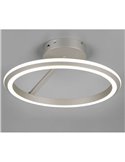 Plafón LED AMADOR  Ø45cm 34W 4000lm,regulable DIP SWITCH 2300+3000+4000K IP20 Níquel