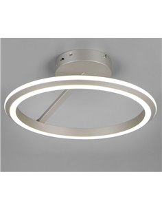 Plafón LED AMADOR  Ø45cm 34W 4000lm,regulable DIP SWITCH 2300+3000+4000K IP20 Níquel 2