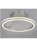 Plafón LED AMADOR  Ø45cm 34W 4000lm,regulable DIP SWITCH 2300+3000+4000K IP20 Níquel