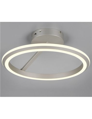 Plafón LED AMADOR  Ø45cm 34W 4000lm,regulable DIP SWITCH 2300+3000+4000K IP20 Níquel